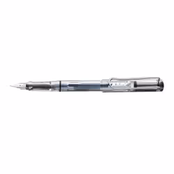 Lamy Vista 012 M, Transparent, Système de remplissage cartouche, Bleu, Plastique, Plume italique, Acier