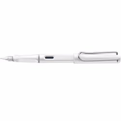 Lamy safari, Blanc, Système de remplissage cartouche, Bleu, Acrylonitrile-Butadiène-Styrène (ABS), Acier inoxydable, Moyen