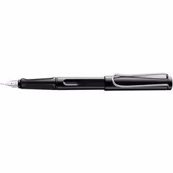 Lamy safari, Noir, Système de remplissage cartouche, Bleu, Acrylonitrile-Butadiène-Styrène (ABS), Or/acier inox, Fin
