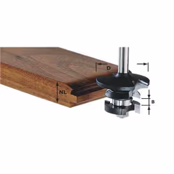 Contre-profil coupe Festool; 43 mm avec palier