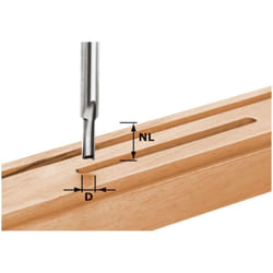 Hw S8 D3/6 Nutfrser 3 x 6 x 45 x 8 mm ( 490952 ) fr Dfonceuse of 900, of 1000, of 1010, of 1010 r, of 1400, of 2000, of 2200 - Festool