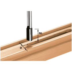 Hw S8 D25/20 Nutfrser 25 x 20 x 60 x 8 mm ( 490975 ) fr Dfonceuse of 900, of 1000, of 1010, of 1010 r, of 1400, of 2000, of 2200 - Festool