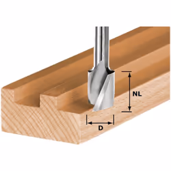 Contenu de la livraison: - 1x Festool HW Spi S8 D4/10 fraise à rainurer hélicoïdale Description du produit: La fraise à rainu ...