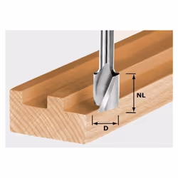 Fraises à rainurer hélicoïdale HW Spi S8 D8/25 Référence 490979 Principales utilisations Fraise pour rainures hélicoïdales, f ...