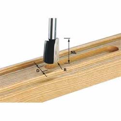 Fraise a rayon concave Festool 5/25/65 mm