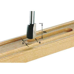 Fraise a rayon concave Festool 5/25/65 mm