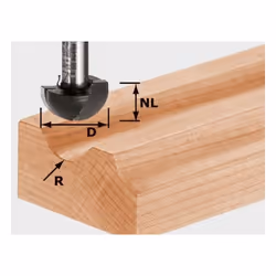 Fraise à gorge creuse HW S8 R4 Référence 490983 Principales utilisations Festool propose pour chaque fraise à gorge creuse un ...