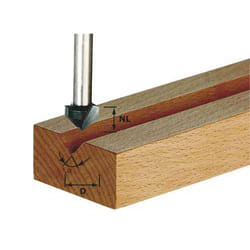 Coupe V-rainure Festool; HS; 7/50 mm