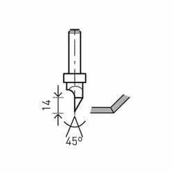 Description générale La fraise pour plaques de plâtre HW S8 D12,5/45° de Festool est conçue pour faciliter le fraisage des pa ...