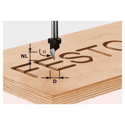 Festool HS S8 D11/60° Fraise à lamelle 1 pièce(s)