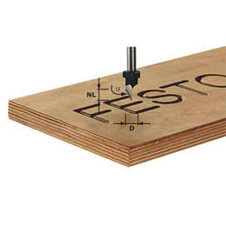 Coupe de script Festool HW; 9,5/55 mm