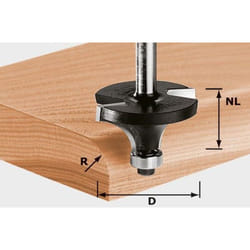 Fraise à moulurer hw S8 D28,7/R8 kl - 491014 - Festool