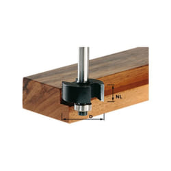 Fraise à rainurer HW avec queue de 8mm FESTOOL HW S8 D31,7/NL 12,7 - 491022