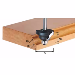 Coupe d'ogive romaine Festool 4/13/53 mm avec palier