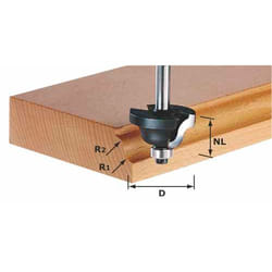 Coupe d'ogive romaine Festool 4/13/53 mm avec palier