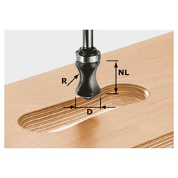 Festool HW S8 R16/NL32 Hand rail cutter bit 1 pièce(s)