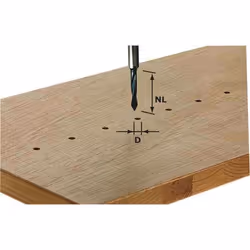 Trépan de forage traversant Festool 30/53,5 mm