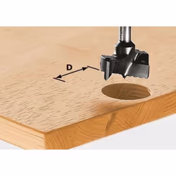 Fraise pour ferrures HW S8 D35 Référence 491077 Principales utilisations Les fraises pour ferrures sont optimisées (copeaux e ...