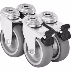 Festool Jeu de roulettes SYSPORT R/2 pour Sysport Système de rangement pour SYSTAINER et SORTAINER Mobilité assurée par les r ...