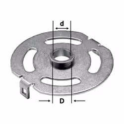 Bague de copiage FESTOOL KR-D 17,0/OF 1400 - Pour OF 1400 / VS 600 - 492181 - Bague de copiage pour le système d'assemblage F ...