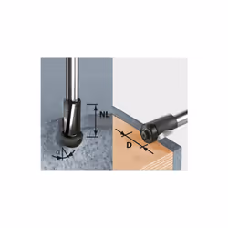 Cette fraise à affleurer HW D19/25 ss S12 de la marque Festool est spécialement conçu pour les matériaux minéraux. Elle procu ...