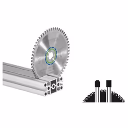 Lame de scie spéciale 210x2,4x30 TF72 Référence 493201 pour TS 75 Principales utilisations Pour les plaques et profilés alumi ...