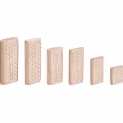 DOMINO en hêtre D 6x40/1140 BU Référence 493297 pour DF 500 La forme particulière des DOMINO, combinée aux alvéoles pour coll ...