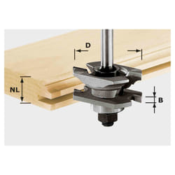 Festool HW S8 D46 x D12-NT Fraise à profiler 1 pièce(s)