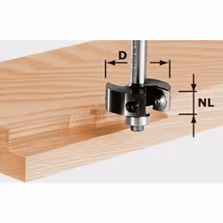 Festool Fraise à feuillurer à plaquettes réversibles HW S8 D38/12-491085 pour OF 900, OF 1000, OF 1010, OF 1010 R, OF 1400, O ...