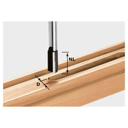 Festool HW S12 D22/45 Fraise à rainurer en V 1 pièce(s)