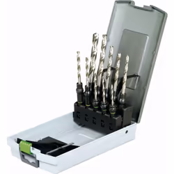Description générale Le coffret de forets hélicoïdaux HSS D3-10 CE/10 de Festool comprend 10 forets interchangeables, idéaux  ...