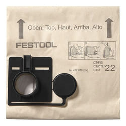 Festool FIS-CT 22/5 Sac à poussière Aspirateur réservoir cylindrique
