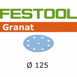 Papier abrasif pour ponceuses orbitales aléatoires Granat; 125 mm; P180; 100 unités