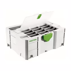 Description générale Le coffret Festool Systainer T-LOC DF SYS 3 TL-DF est conçu pour assurer un rangement organisé et pratiq ...