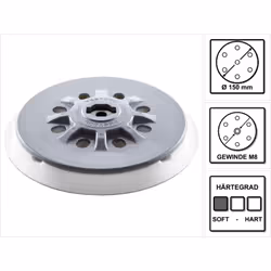 Contenu du paquet: - 1x Festool plateau de ponçageST-STF D150/17 FT-M8-SW ( 498986 ) Description du produit: Le plateau de po ...