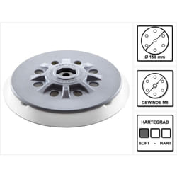 Plateau de ponçage st-stf D150/17 FT-M8-SW 150 mm mou ( 498986 ) - Festool