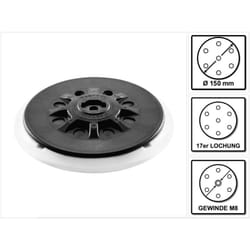 Plateau de ponçage st-stf D150/17FT-M8-W-HT avec technologie StickFix ( 498987 ) - Festool