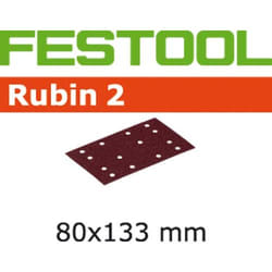 Papier de verre pour ponceuse orbitale Rubin2; 80x133 mm; P60; 50 unités