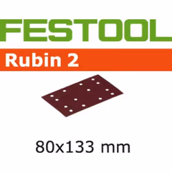 Papier de verre pour ponceuse orbitale Rubin2; 80x133 mm; P40; 10 unités