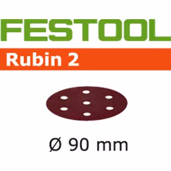 Papier abrasif pour ponceuses orbitales aléatoires Rubin2; 90 mm; P220; 50 unités