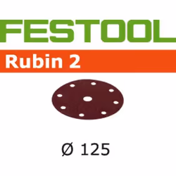 Papier abrasif pour ponceuses orbitales aléatoires Rubin2; 125 mm; P150; 50 unités