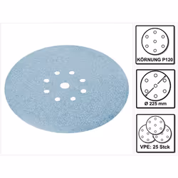 Description générale Le disque abrasif Granat STF D225/8 de Festool est parfait pour le ponçage des laques modernes et est pa ...