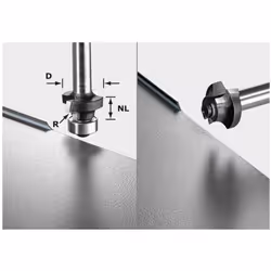 Fraise à moulurer HW FESTOOL S8 HW R2 D20-KL OFK - 499798