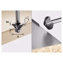 Festool 499799, Perceuse, Foret coupe circulaire, 2,6 cm, 48 mm, Bois, Acier inoxydable