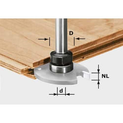 Broche porte fraise Festool S8 1,5-5 KL16