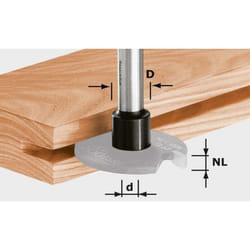 Broche porte-fraise FESTOOL S8 1,5-5 D14 - 499805