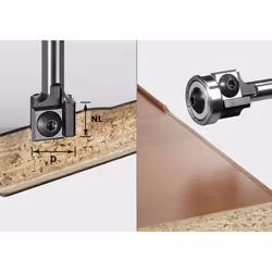 Fraise à affleurer avec plaquettes de rechange HW FESTOOL S8 HW D19 12x12 KL OFK - 499806