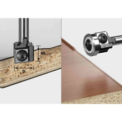 Fraise à affleurer avec plaquettes de rechange HW FESTOOL S8 HW D19 12x12 KL OFK - 499806