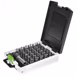 Description générale Le Coffret à embouts FESTOOL TX 10-50/BH-SORT/31x est un assortiment pratique et complet d'embouts Torx, ...
