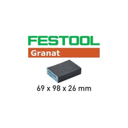 Éponge de ponçage FESTOOL 69x98x26 Grain 36 - Boite de 6 - 201080